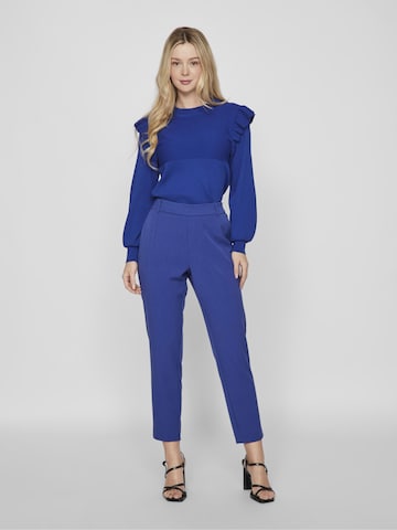 VILA Slimfit Παντελόνι πλισέ 'VIVARONE' σε μπλε