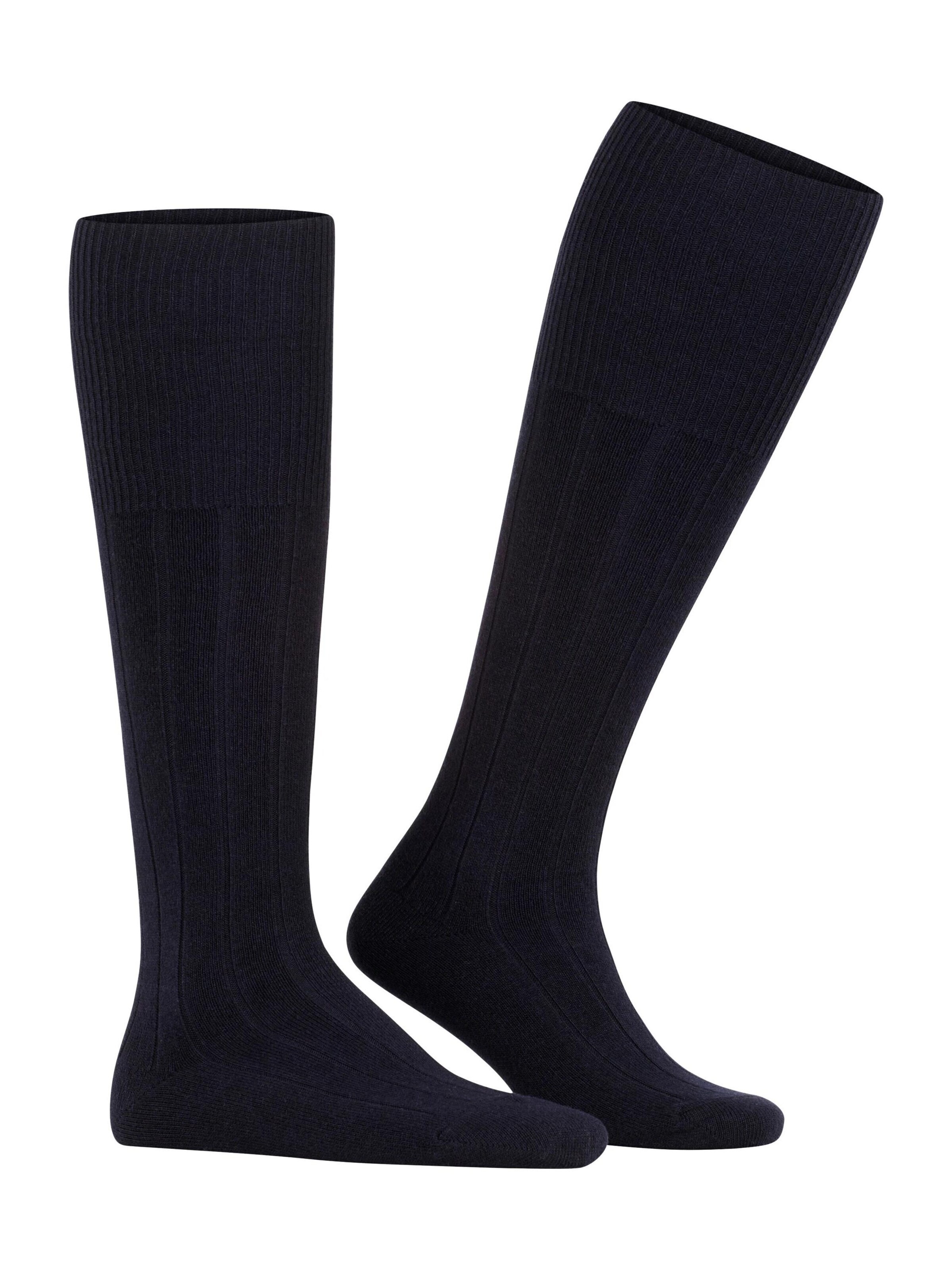FALKE Knee High Socks 'Lhasa Rib' in Blue