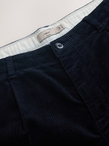 Next Слим Брюки со складками в Синий