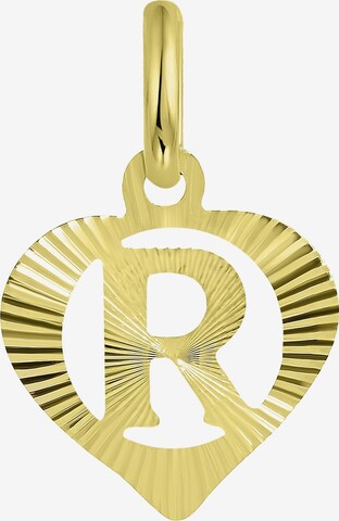 Lucardi Pendant 'Buchstabe' in Gold: front