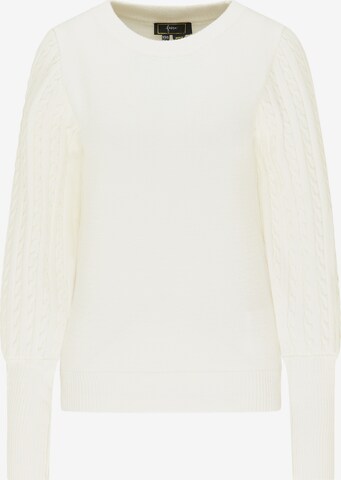 faina - Pullover em branco: frente