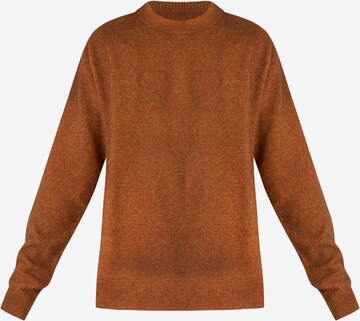 Pull-over AMISH en marron : devant