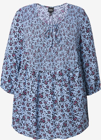 Ulla Popken Blouse in Blue: front