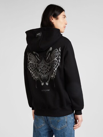 Sixth June Zip-Up Hoodie 'SAMOURAI' in Black: front