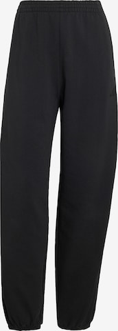 ADIDAS SPORTSWEAR - Tapered Calças de desporto em preto: frente