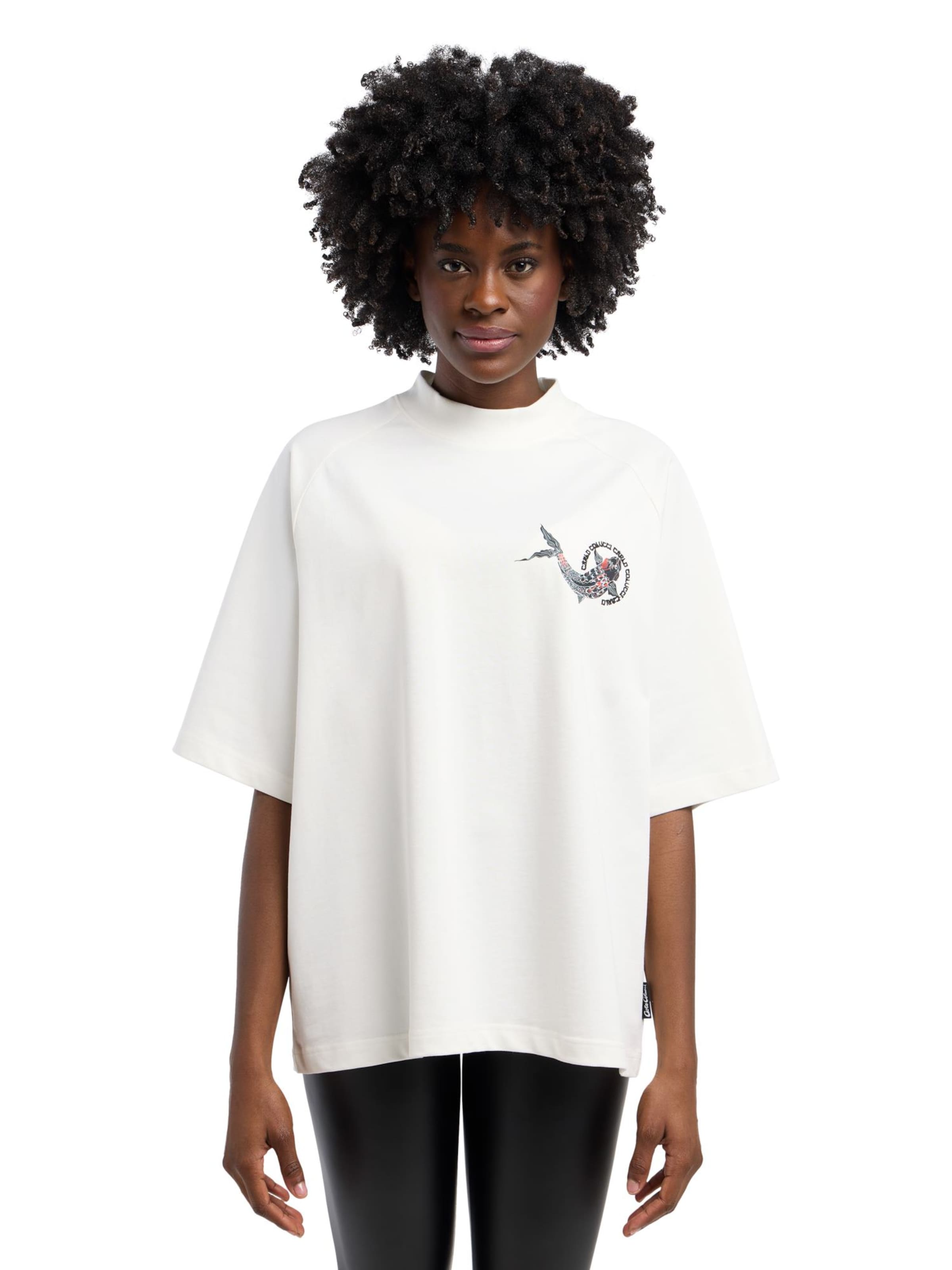 T-Shirt 'Dorigoni' Carlo Colucci en blanc : devant