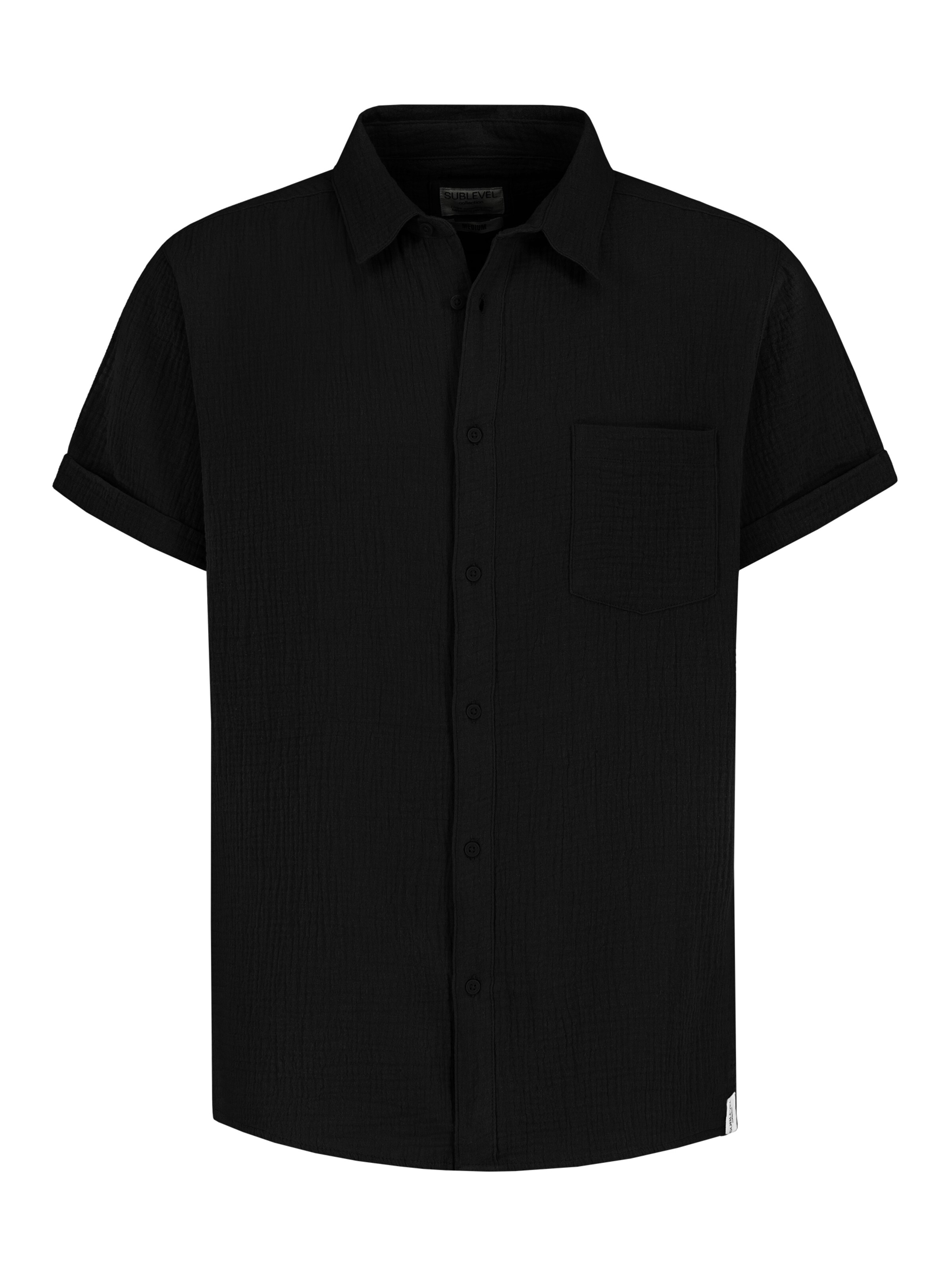 Sublevel Business Shirt in Black: front