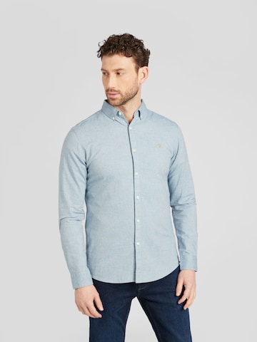 FARAH - Ajuste regular Camisa 'STEEN' en azul: frente