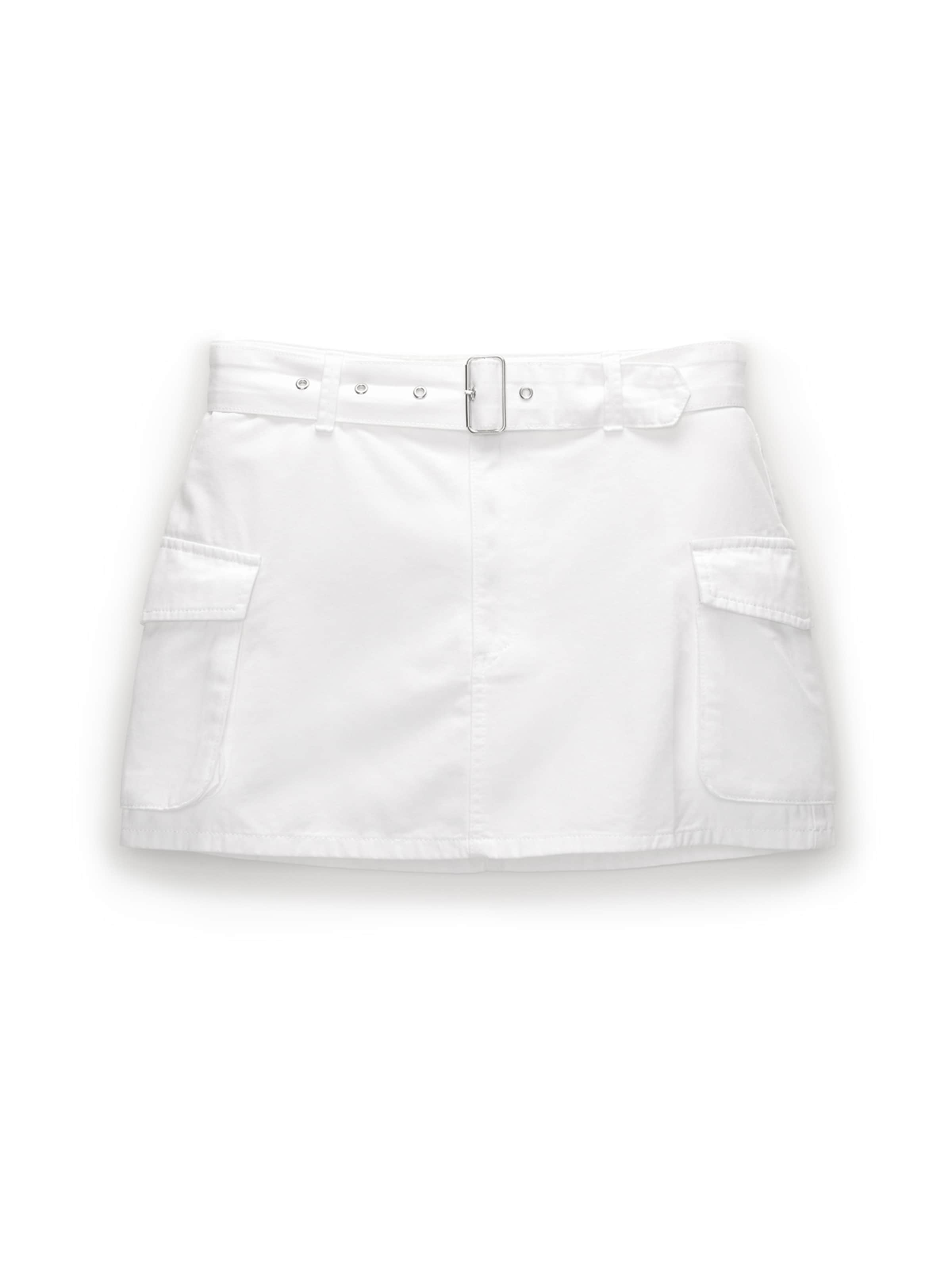 Pull&Bear Kjol i vit: framsida