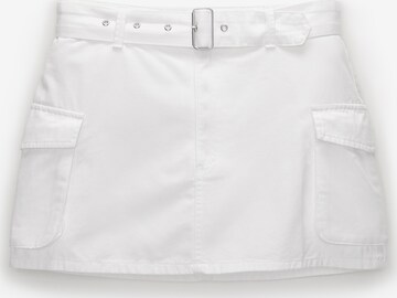 Pull&BearSuknja - bijela boja: prednji dio