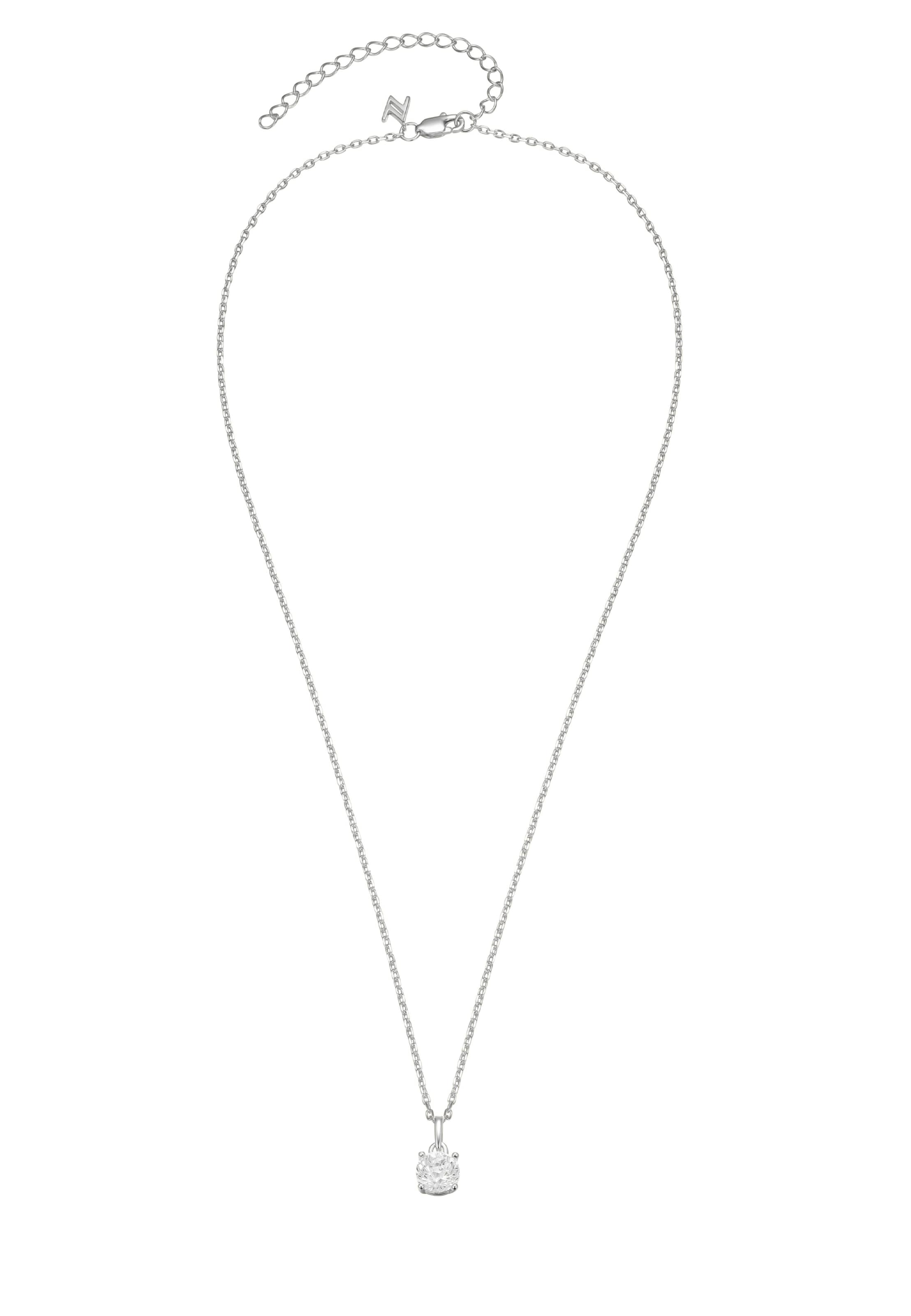 Nana Kay Necklace 'Classic Solitaire' in Silver: front
