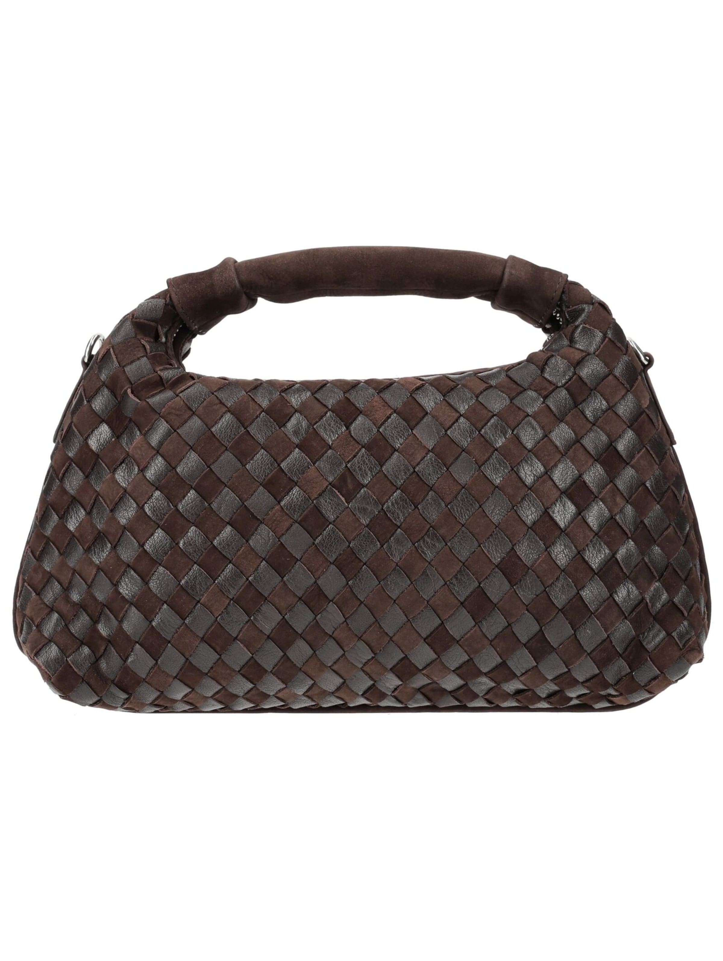 Sac bandoulière NÚNOO en marron : devant