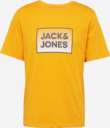 oranžs JACK & JONES T-Krekls 'STEEL': no priekšpuses