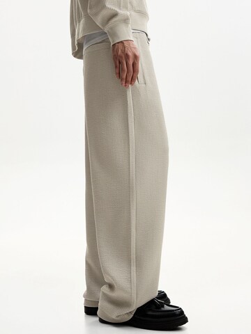 Bershka Wide leg Byxa i grå