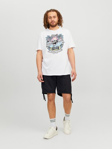 Jack & Jones Plus regular Παντελόνι cargo 'MARLEY' σε μαύρο