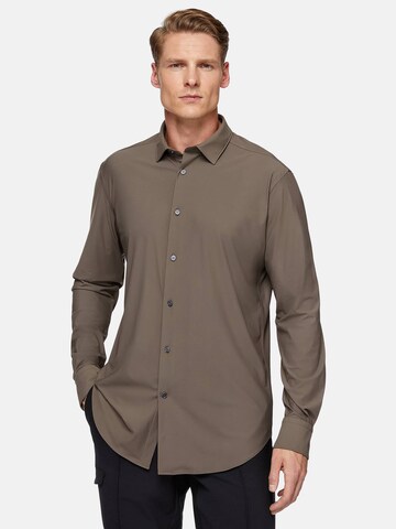 Coupe regular Chemise 'B-Tech' Boggi Milano en gris : devant