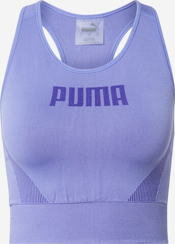 Sutien sport 'Disc' de la PUMA pe mov: față