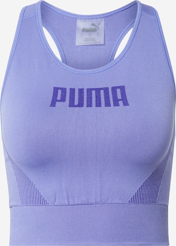 PUMA - Bustier Sujetador deportivo 'Disc' en lila: frente