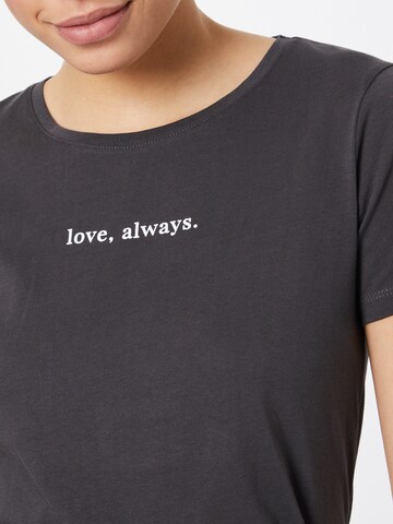 T-shirt 'LOVE ALWAYS' Mavi en gris