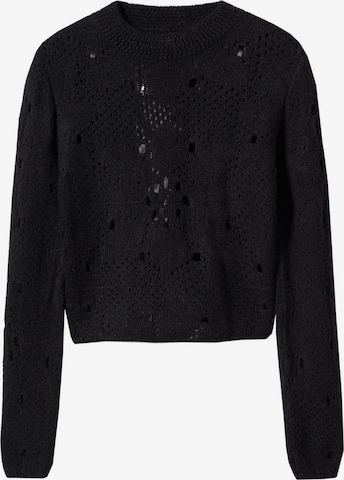 Pull-over 'EVREN' MANGO en noir : devant