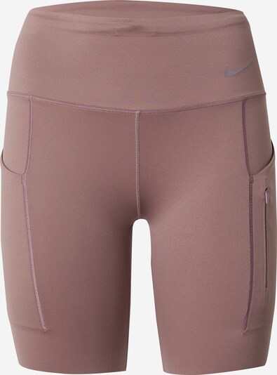 NIKE Sportbroek 'GO' in de kleur Zilvergrijs / Mauve, Productweergave