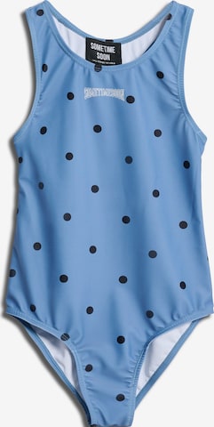 SOMETIME SOONJednodijelni kupaći kostim 'Nellie' - plava boja: prednji dio