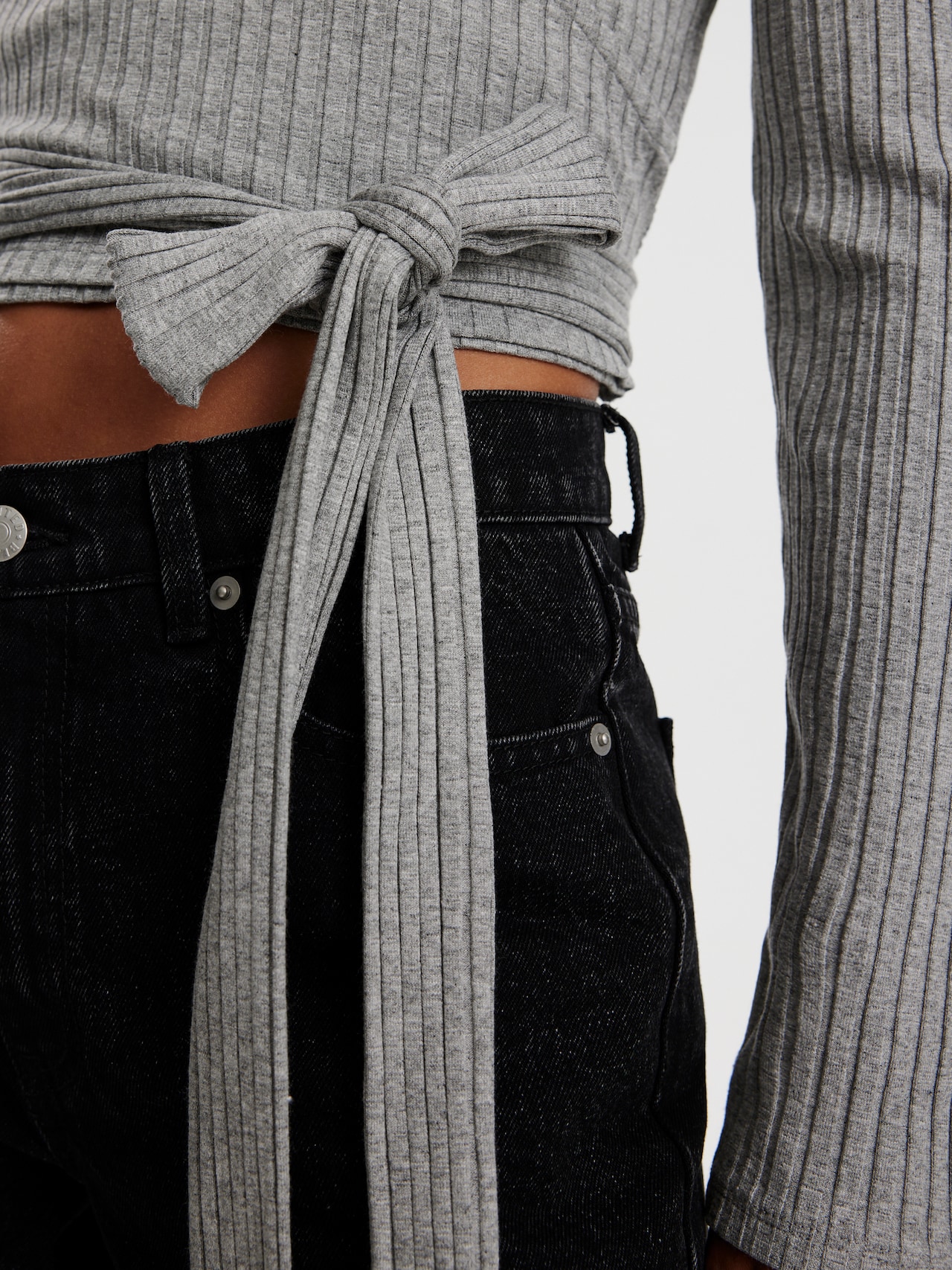 EDITED Shirt 'Sabrina' Grijs gemêleerd