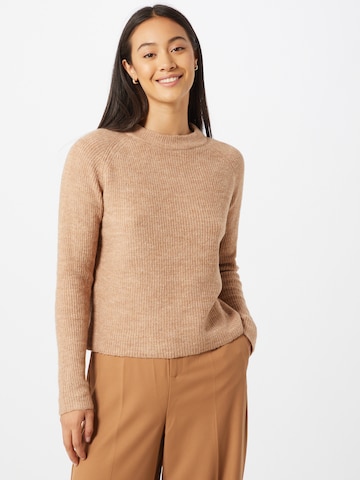 PIECES Sweater 'Ellen' in Beige: front