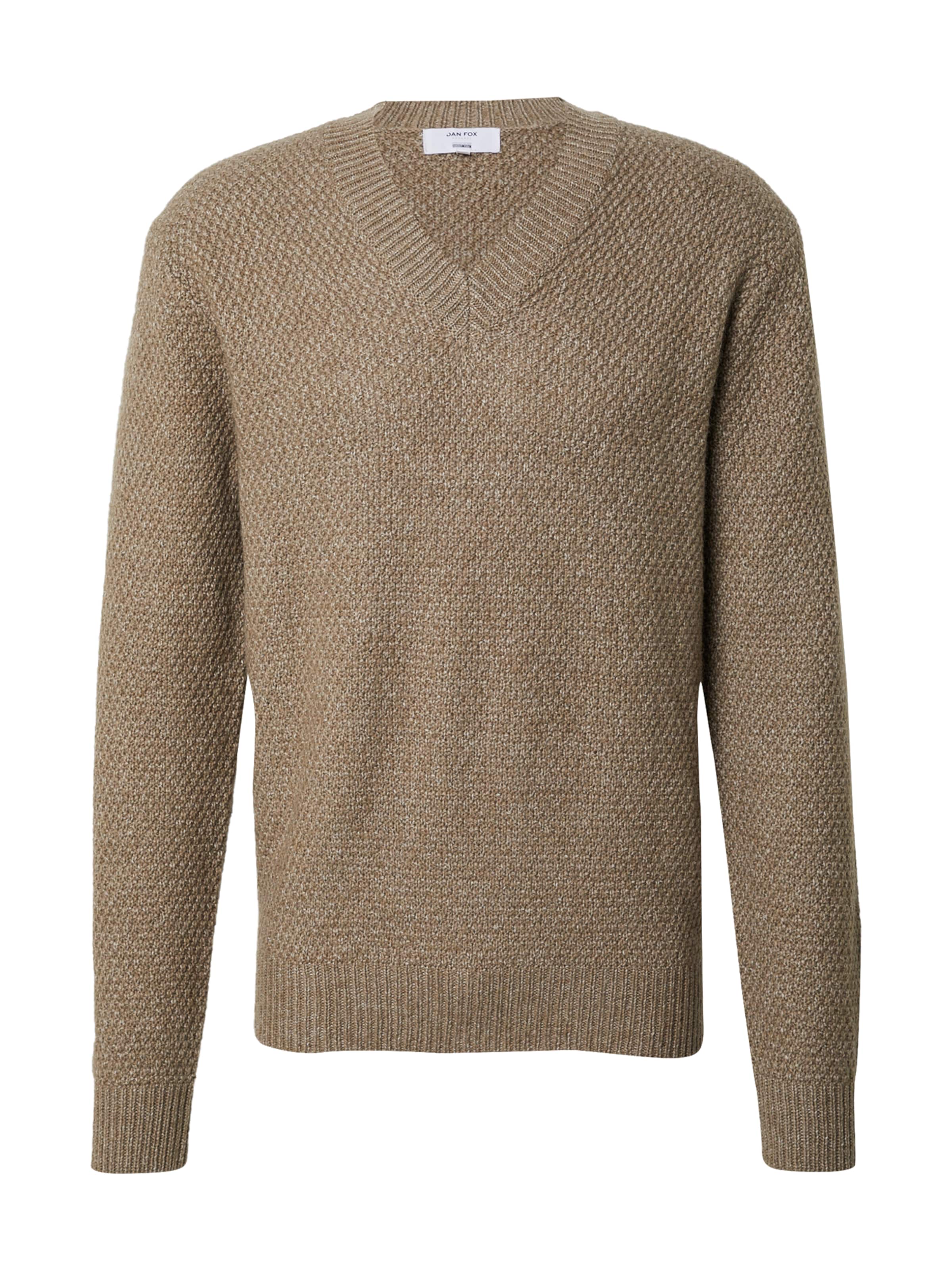 DAN FOX APPAREL Pullover 'Dylan' in braun / taupe, Produktansicht