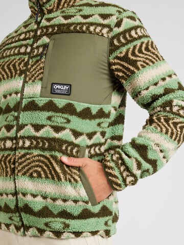 OAKLEY Функциональная флисовая куртка 'Mountain Fire' в Зеленый