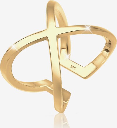 ELLI Ring 'Kreuz' in gold, Produktansicht