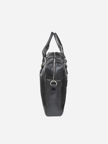 NEGOTIA Leather Laptop bag 'Sorel' in Black