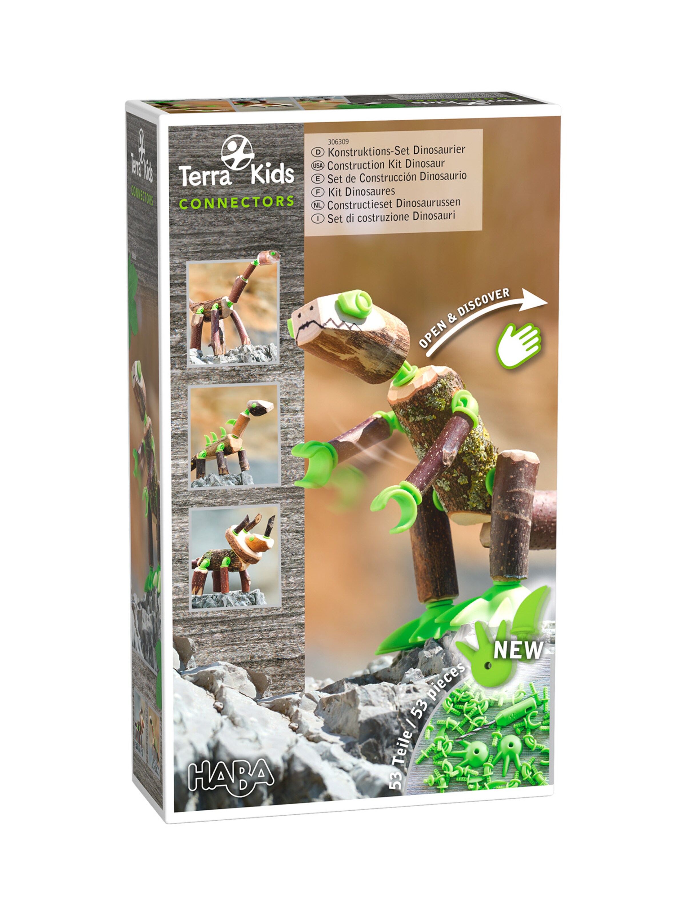 HABA Konstruktions-Spielset ' Terra Kids Connectors Dinosaurier ' in onesize in mischfarben, Produktansicht