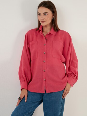 Camicia da donna 'Lela' di LELA in rosa: frontale