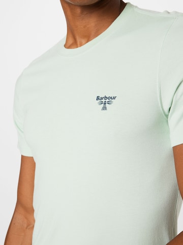 Barbour Beacon T-shirt 'B.beacon Small Logo' i grön