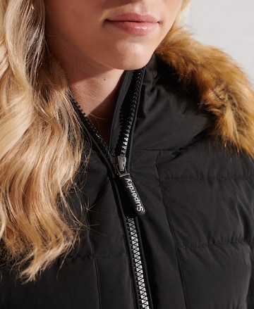 Superdry Steppmantel 'Arctic' in Schwarz