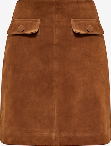 Jupe DreiMaster Vintage en marron : devant