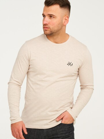JACK JONES Shirt 'JJCORISE'‌‌‌‌ in Beige: Vorderseite