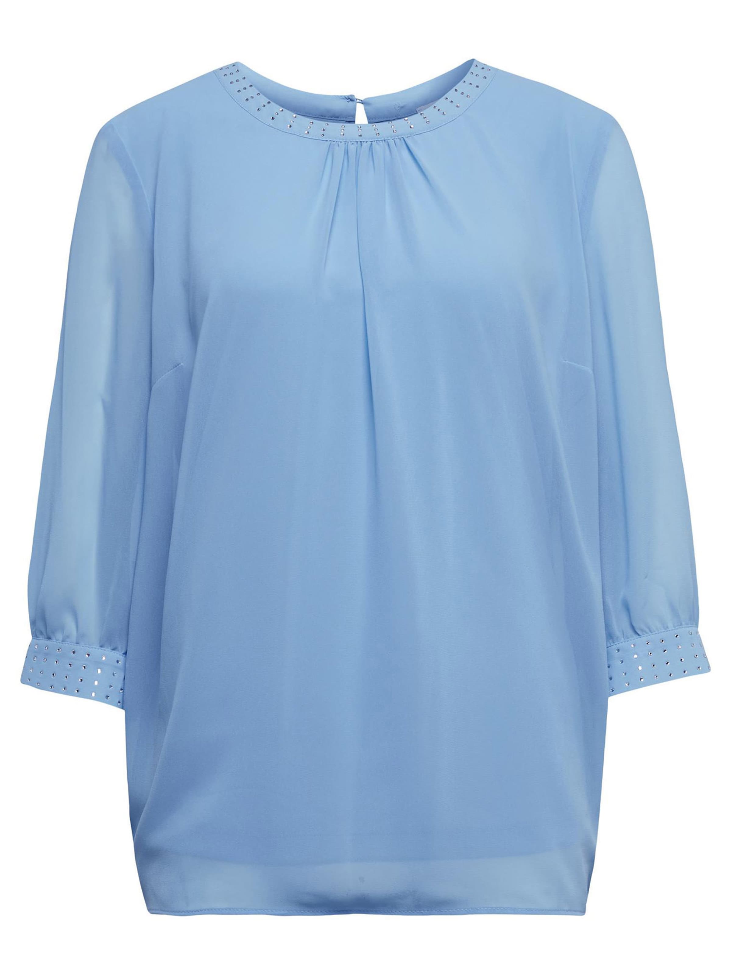 Goldner Bluse in Blau: Vorderseite