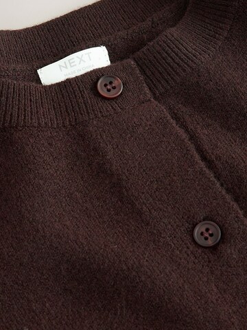 Next Gebreid vest in Bruin