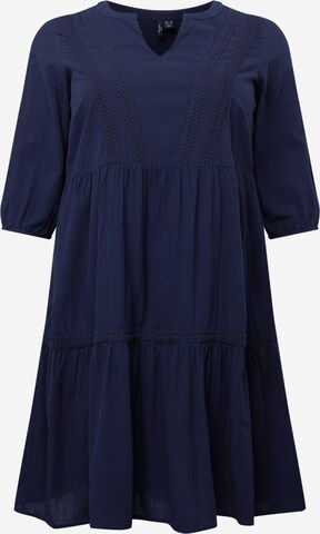 Vero Moda Curve Kleid 'MAVIS' in Blau: predná strana