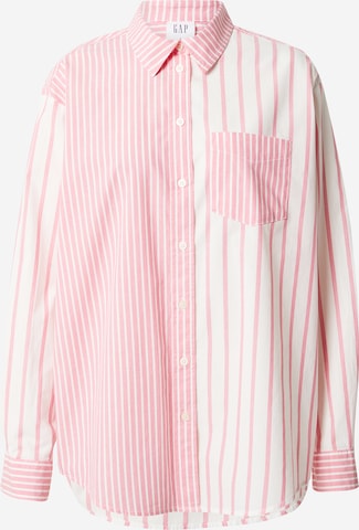 GAP Bluse 'POPLIN' in Pink: predná strana