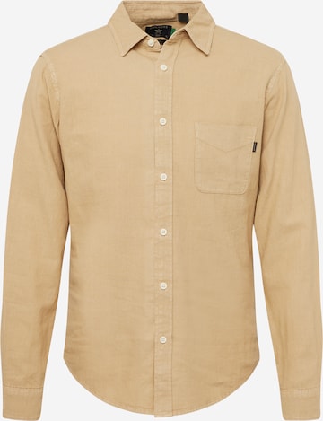 Chemise Dockers en marron : devant