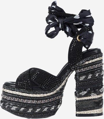Sandales Kurt Geiger en noir : devant