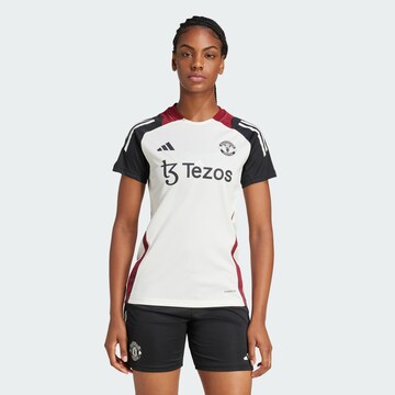 ADIDAS PERFORMANCE Jersey 'Manchester United Tiro 24' in White: front