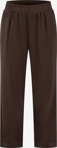 Pantalon à pince 'Luvia' Smilodox en marron : devant