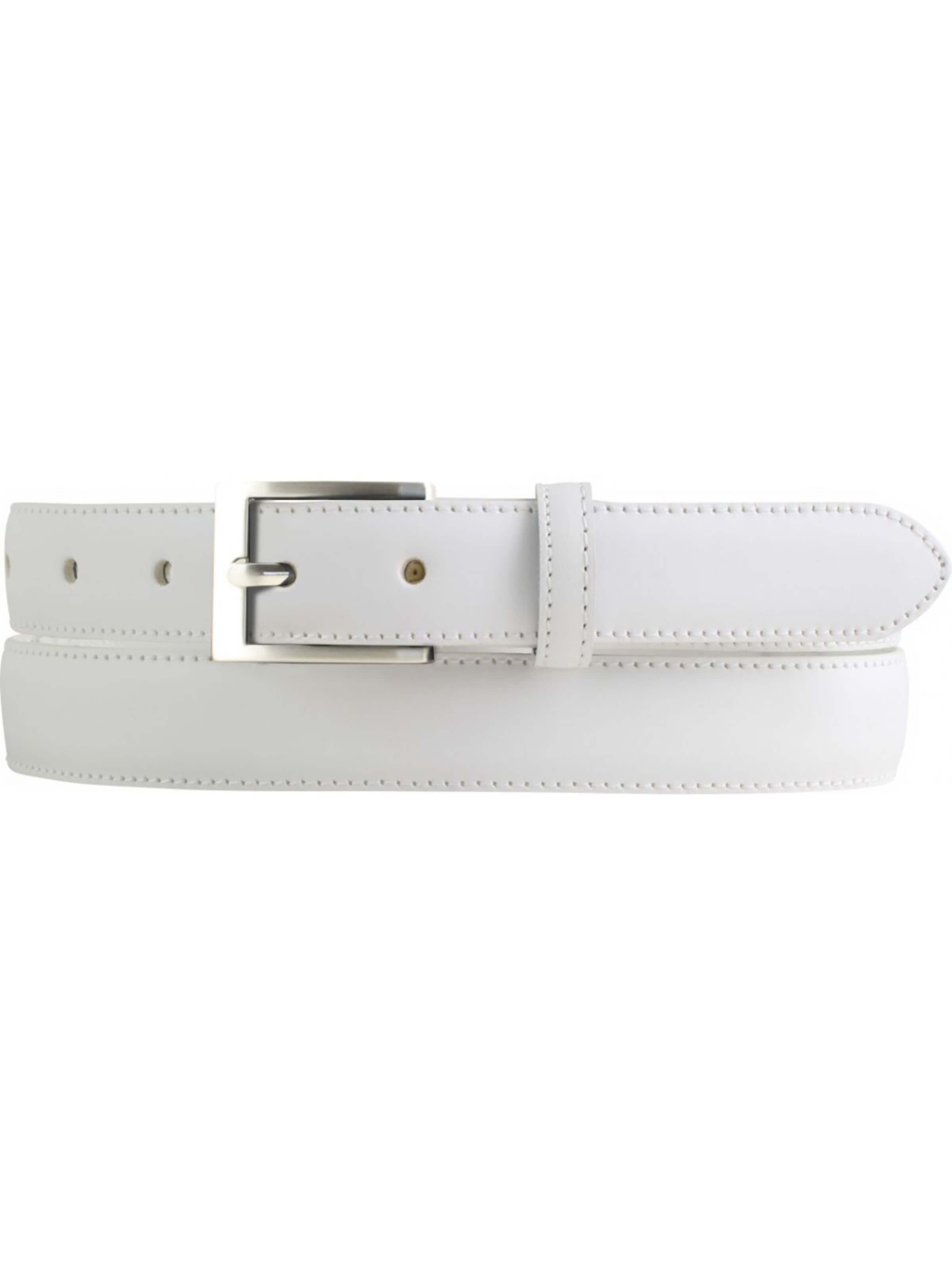 BELTINGER Belt 'Novarao' in White: front