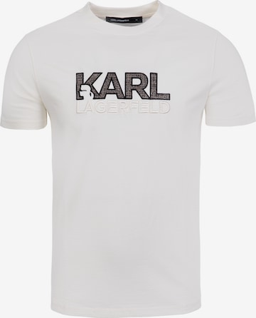 T-Shirt '755038' Karl Lagerfeld en beige : devant