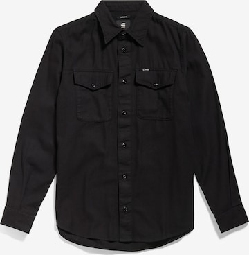 G-Star RAW Button Up Shirt in Black: front