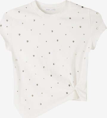 Bershka Majica | bež barva: sprednja stran